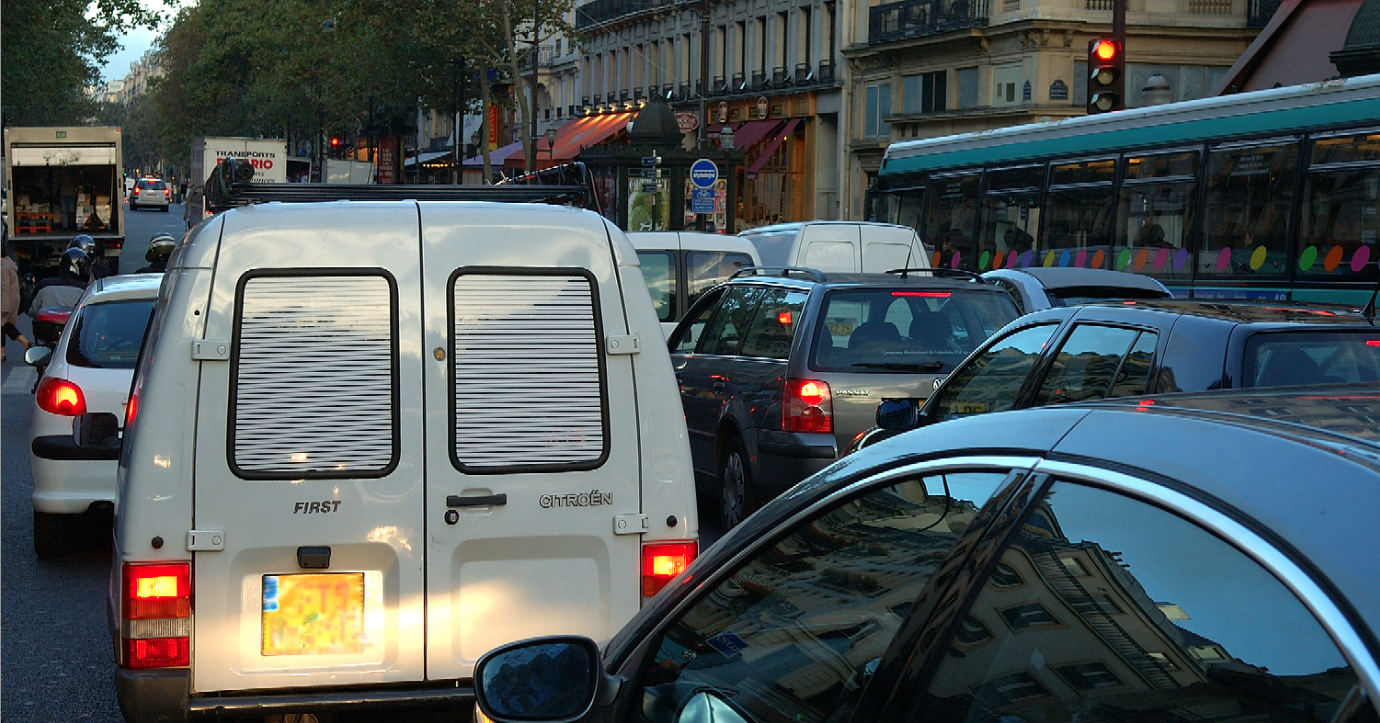 embouteillage voiture Paris pollution