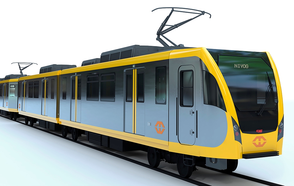 Métro léger ligne 1 de Manille produit par CAF et distribué par Mirsubishi