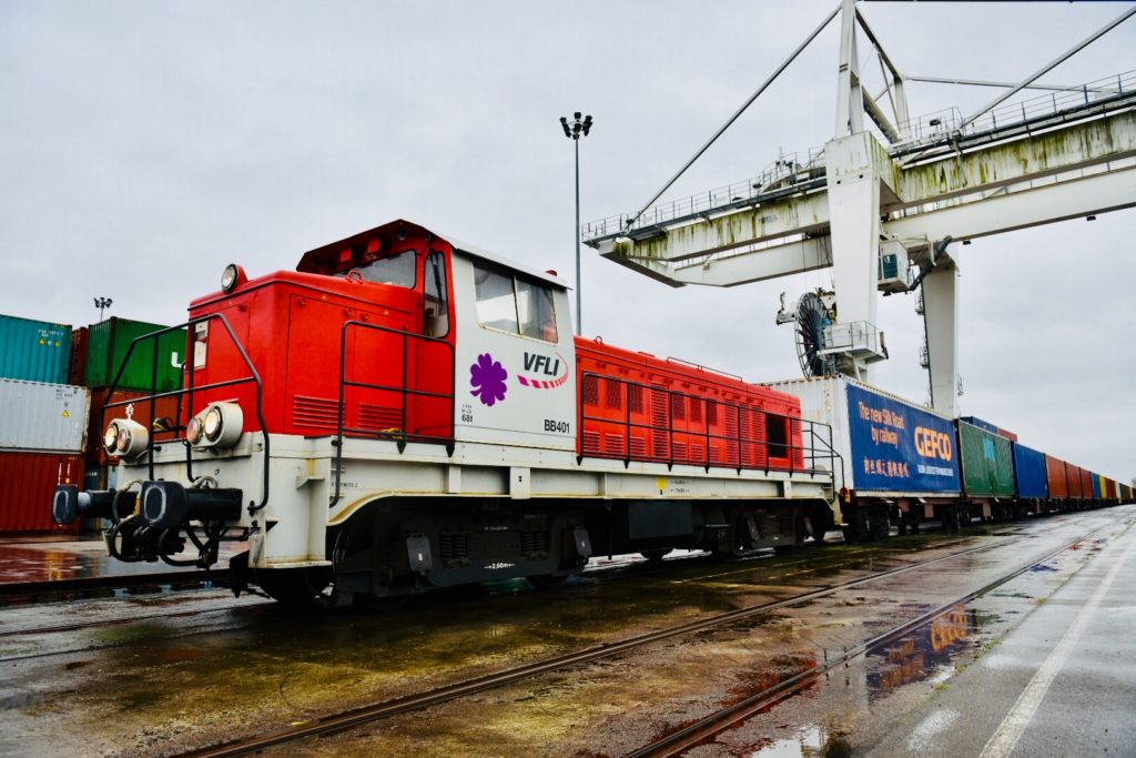 Le train Gefco arrivé en France