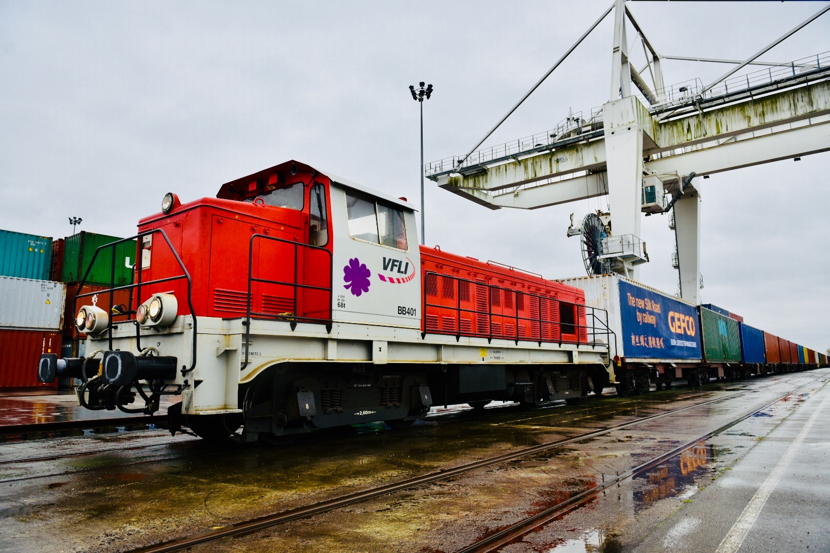 Le train Gefco arrivé en France