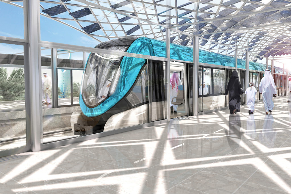 Mit sechs Linien und 175 Kilometern Streckenlänge plant Riad das größte Metro-Projekt der Welt. Siemens liefert die schlüsselfertige Gesamtanlage für zwei fahrerlose U-Bahnlinien der Hauptstadt Saudi-Arabiens. Die fünf Millionen-Stadt sucht nach nachhaltigen Lösungen für ihre Nahverkehrsprobleme. Denn Riad wächst rasant: Seit 1990 hat sich die Bevölkerungszahl auf mehr als fünf Millionen Einwohner verdoppelt. Siemens stattet Linie 1 und 2 der sechs Linien mit Inspiro-Metro-Zügen, Elektrifizierung sowie Signal- und Kommunikationstechnik für den fahrerlosen Betrieb aus.
With six lines and a total route length of 175 kilometers, Riyadh is planning the world's largest subway project. Siemens is to supply the entire turnkey system for two driverless metro lines in the capital of Saudi Arabia. The five-million city is looking for sustainable solutions for its local traffic problems. Because Riyadh is growing rapidly: since 1990, the population has doubled to more than five million inhabitants. Siemens equips Lines 1 and 2 of the six lines with Inspiro metro trains, the electrification and the signaling and communication systems for driverless operation.
Herkunft der Bilder: Avant Premier