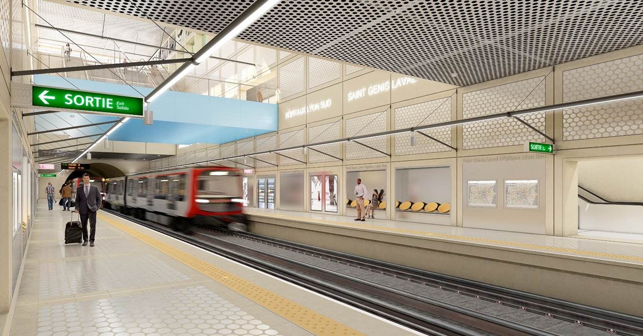 Métro Lyon ligne B