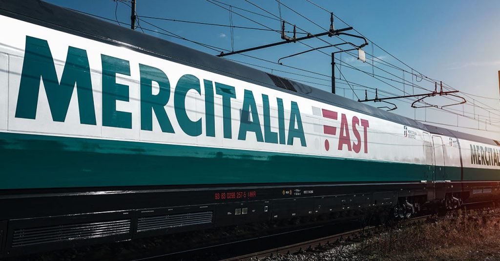 Mercitalia Fast, premier train de fret à grande vitesse du monde.