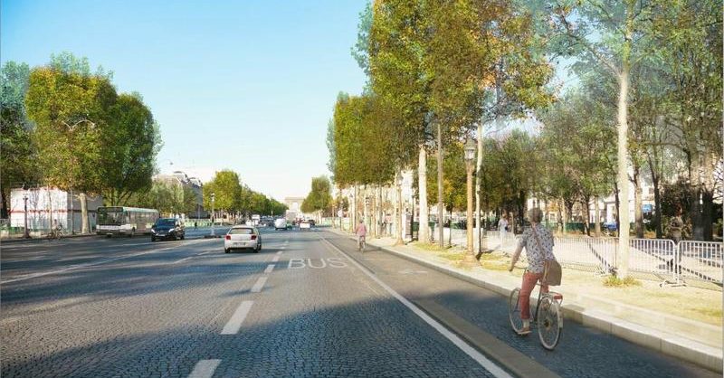 Future piste cyclable concorde - etoile prévue pour décembre 2019
