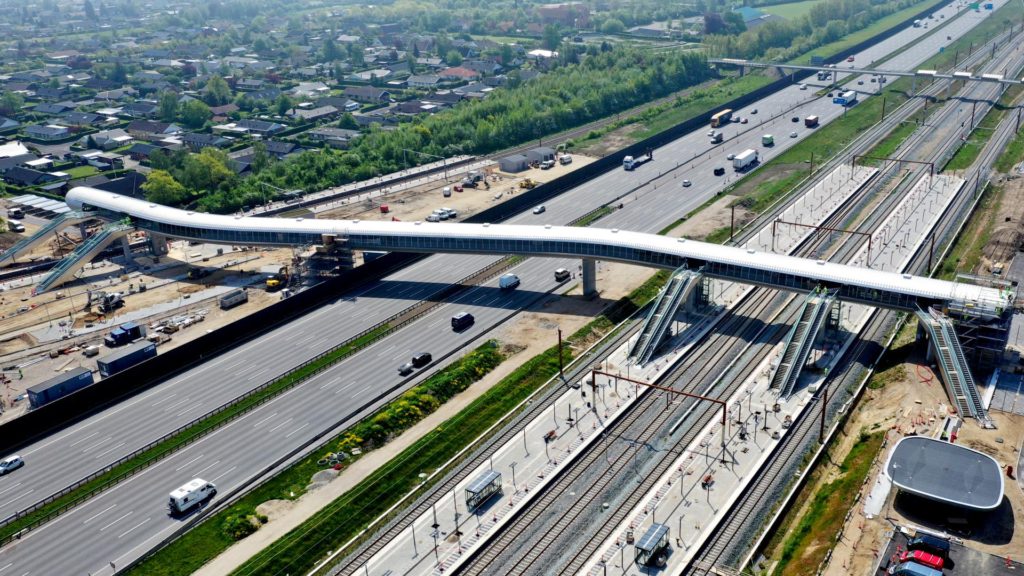 La LGV danoise à Køge Nord