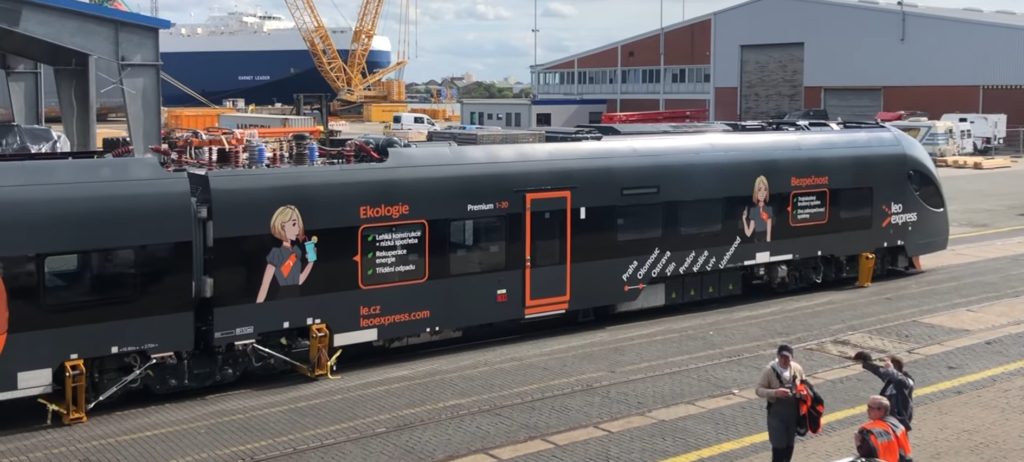 Premier train CRRC pour l'Europe, le Sirius pour LEO Express