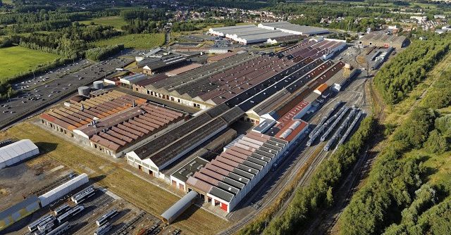 Vue aérienne du site Bombardier de Crespin.