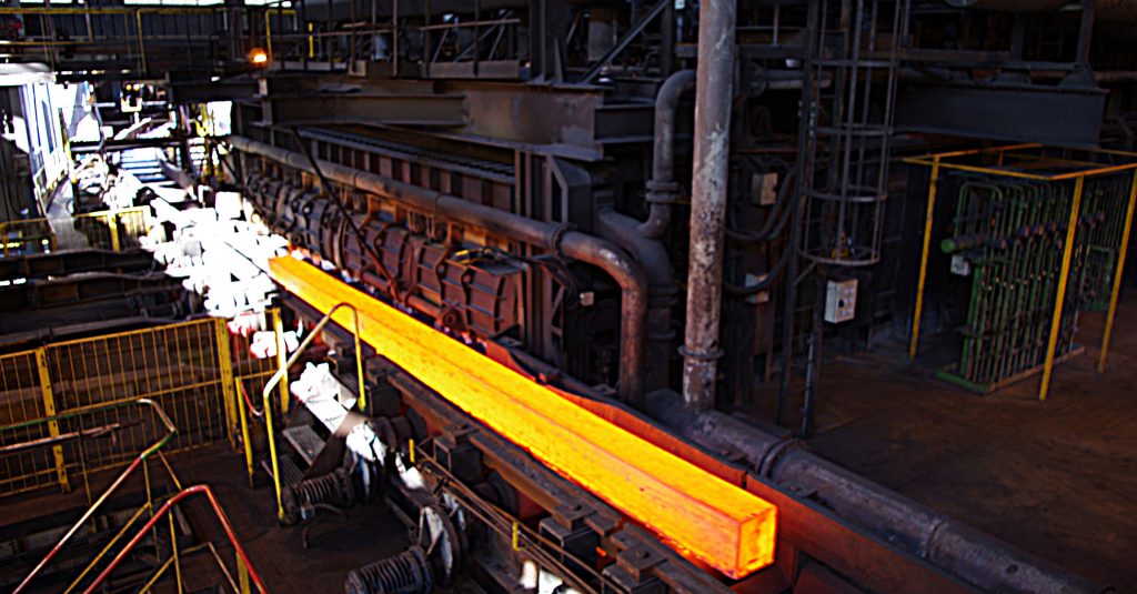 Laminage de rail à Hayange