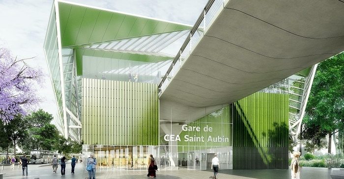 Gare CEA Saint Aubin ligne 18 Grand Paris Express