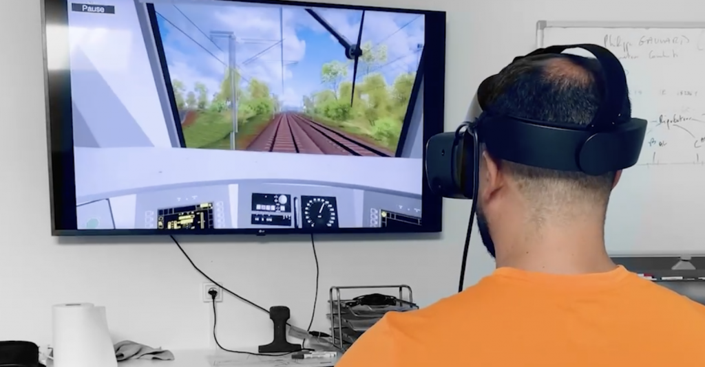 atelier de réalité virtuelle-stagiaires DigiRail