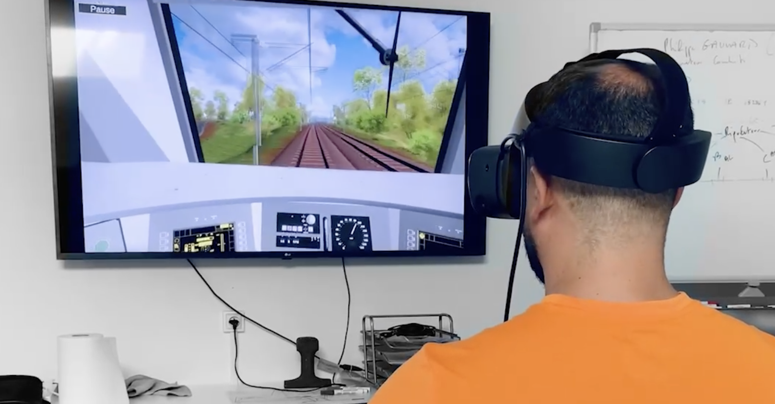 atelier de réalité virtuelle-stagiaires DigiRail