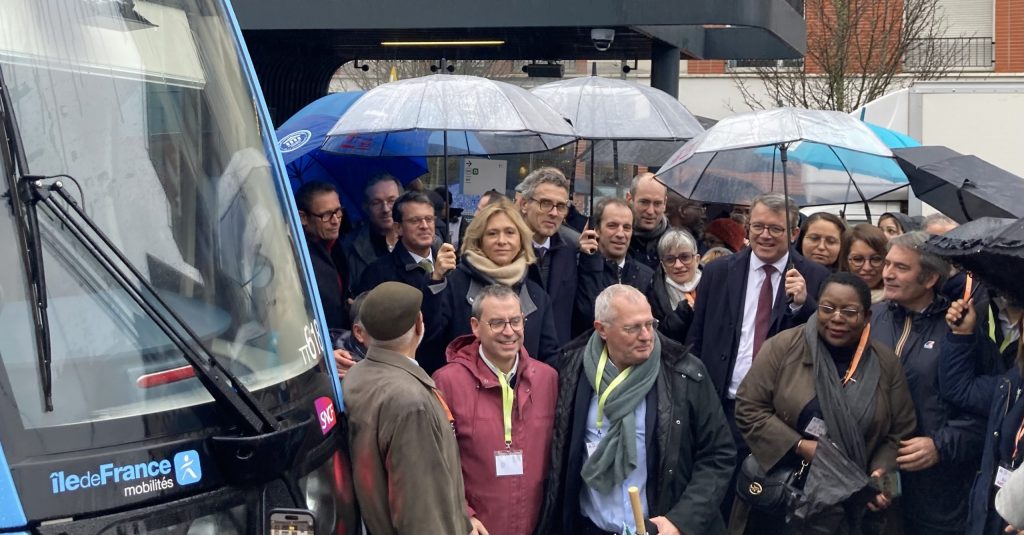 Inauguration du T12 à Evry-Courcouronnes, 9 décembre 2023