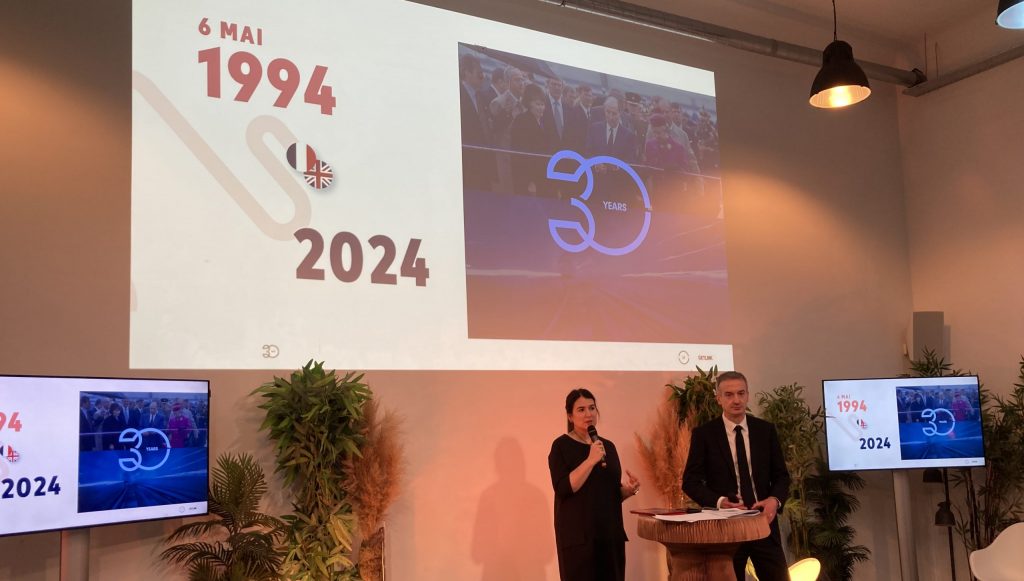 Géraldine Périchon et Yann Leriche présentent les résultats 2023 de Getlink.