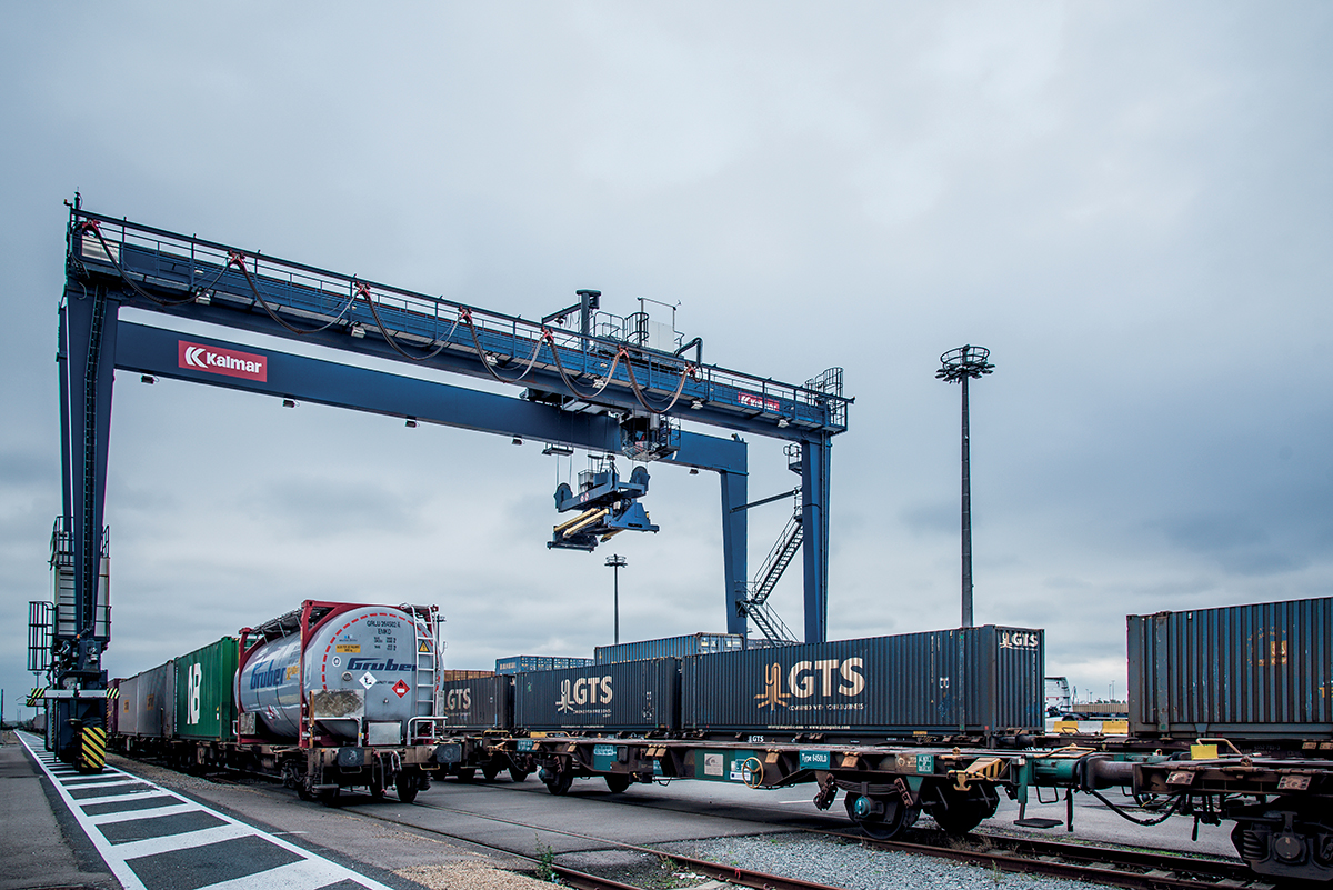 Le terminal ferroviaire 
au port de Zeebrugge. © DR