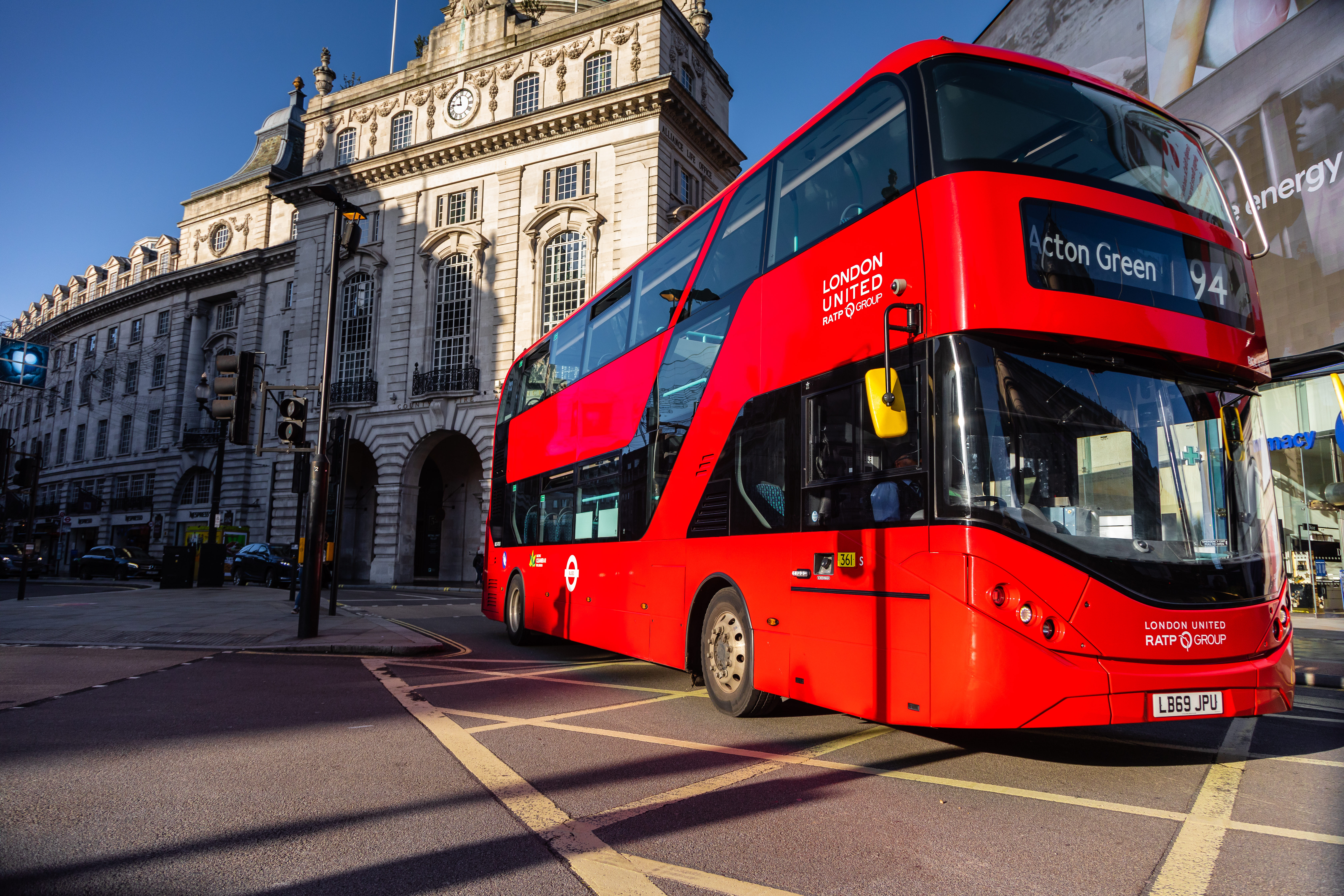 Un bus de RATP Dev à Londres