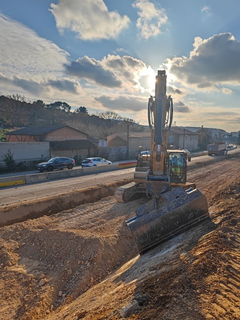 Travaux prolongement BHNS Marseille