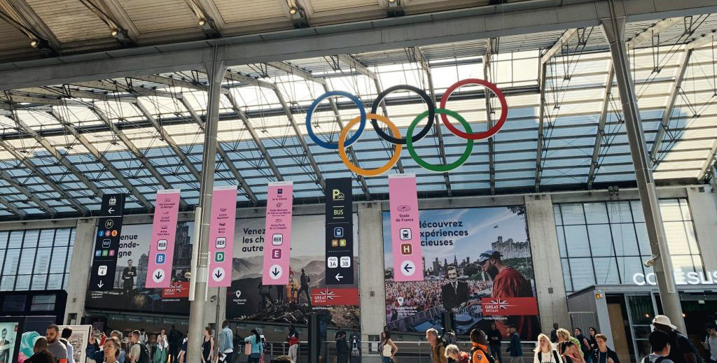 la gare du Nord lors des JO Paris 2024.
