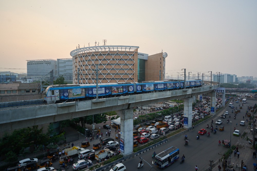 Métro d'Hyderabad en Inde