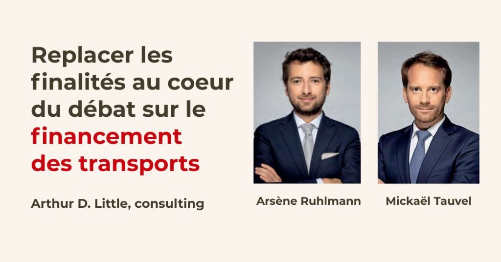 Arthur D. Little consulting financement des transports