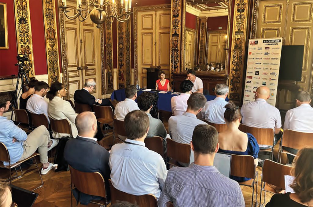 Franck Leroy, président de l’Afitf, était l’invité du Club VRT, le 2 juillet à la mairie du 7e arrondissement de Paris.