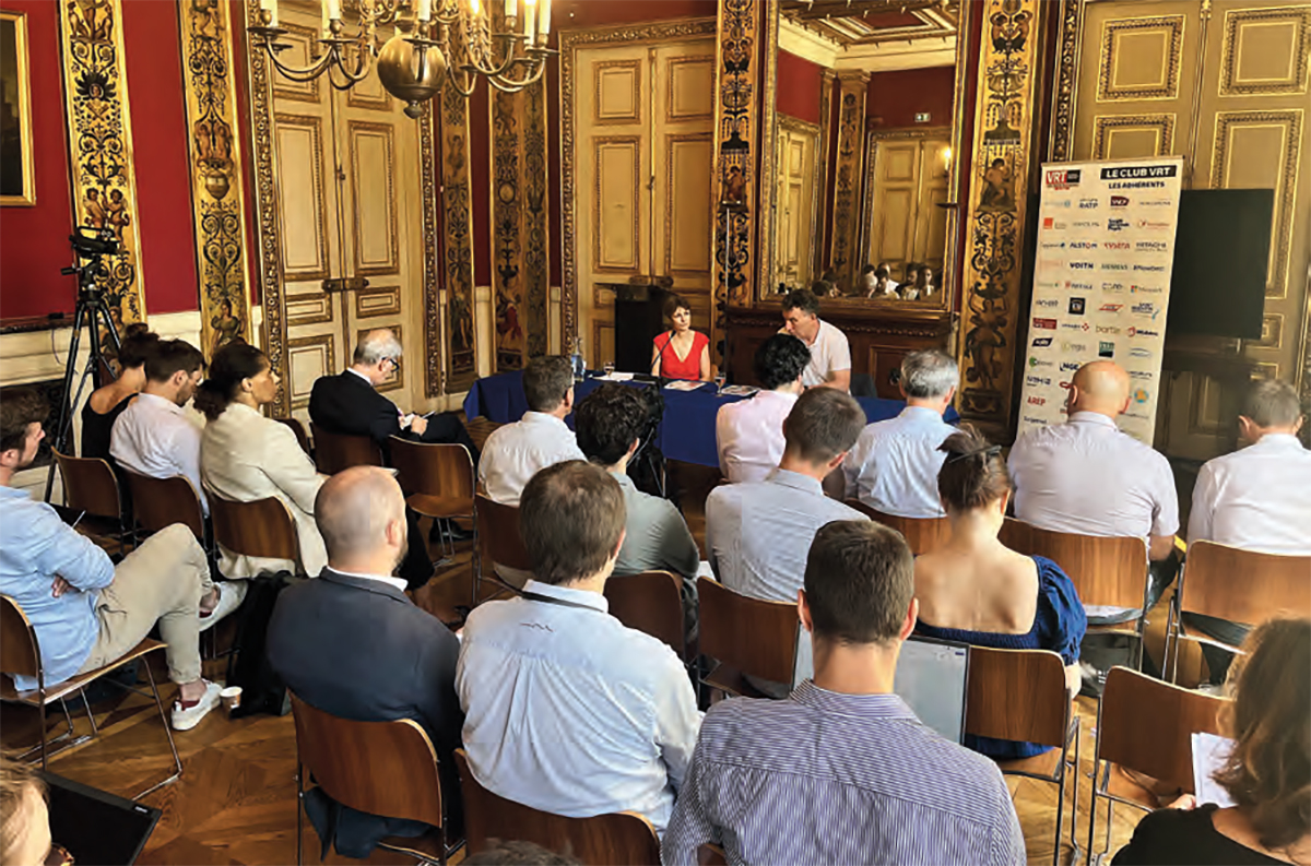 Franck Leroy, président de l’Afitf, était l’invité du Club VRT, le 2 juillet à la mairie du 7e arrondissement de Paris.