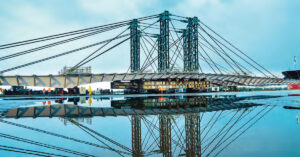 Les principes du dispositif Gaya ont été appliqués lors de la mise en place du tablier du nouveau pont Anne de Bretagne à Nantes