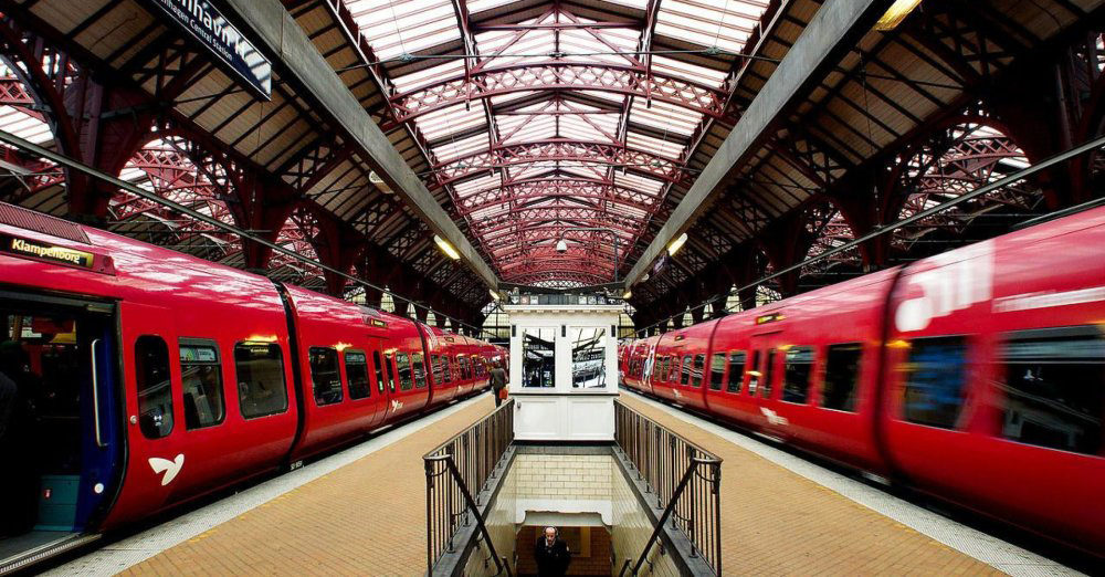 GARE CENTRALE DE COPENHAGUE.