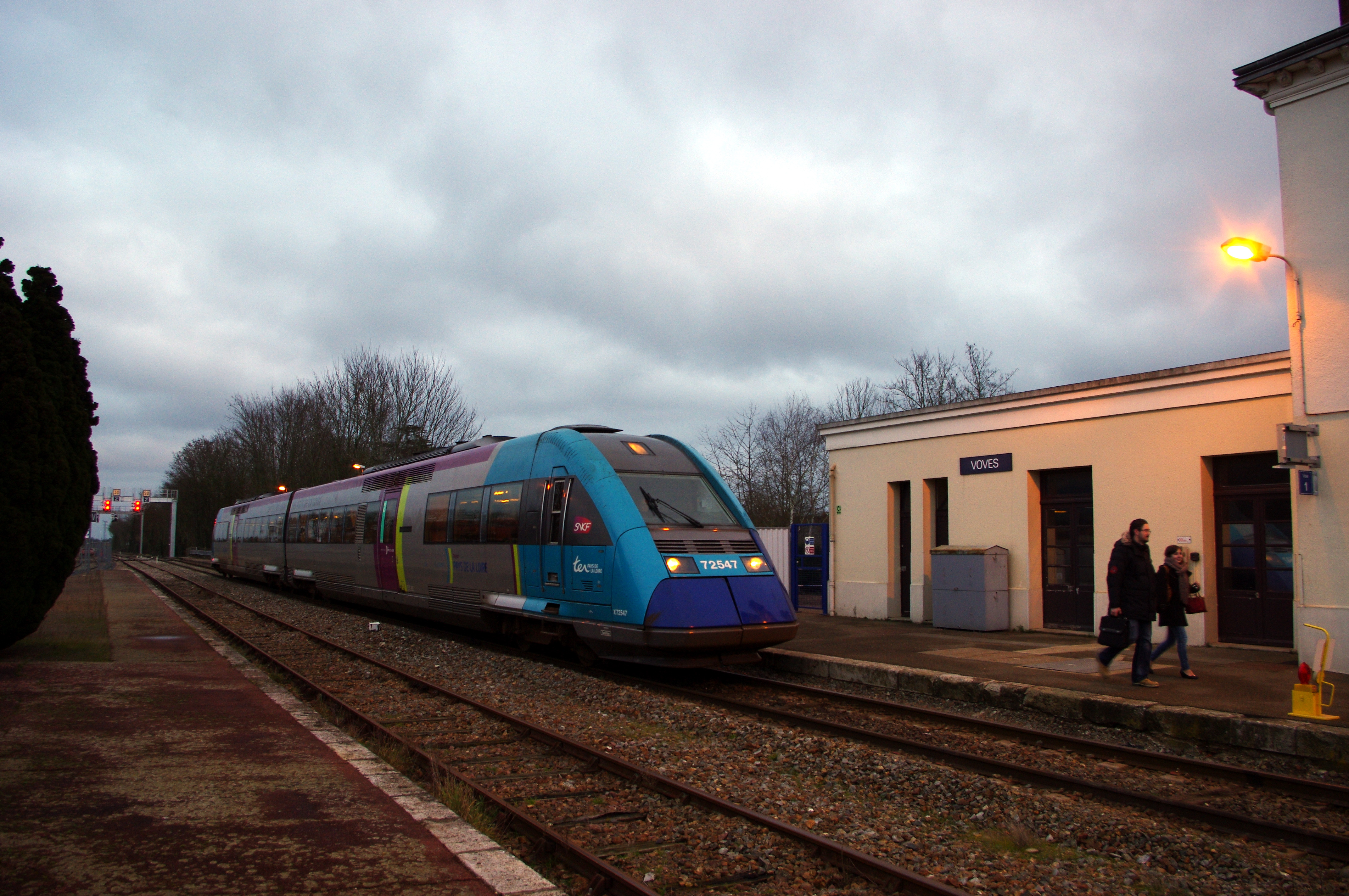 (c) Patrick Laval Photorail
Reouverture de la ligne Chartres Voves
pose de la premiere pierre batiment technique 
17 janvier 2014