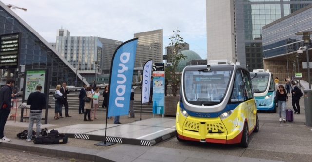 Une nouvelle voie pour les navettes autonomes de Navya
