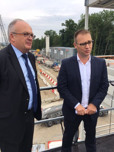 Philippe Yvin (SGP) et Nicolas Margoloff (Alliance) le 11 juillet à Noise-Champs