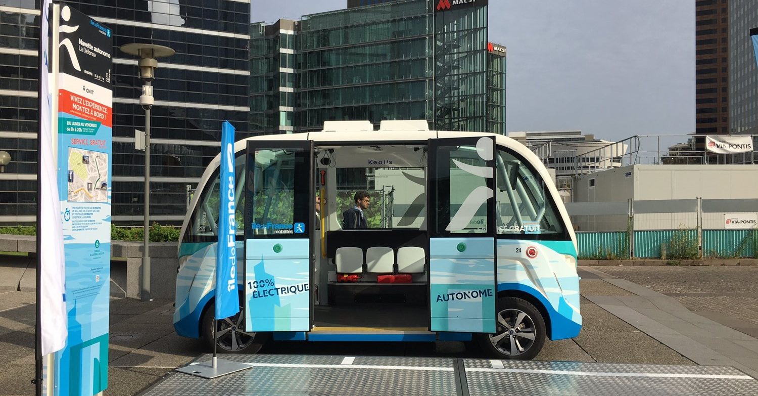 Keolis expérimente trois navettes autonomes à la Défense