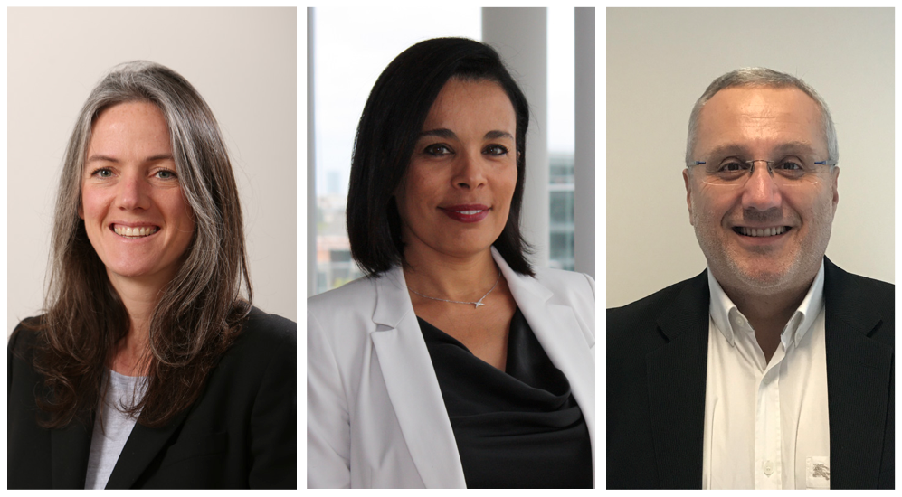 Natacha Charvet, Directrice du développement Salima Saa, Directrice marché collectivités locales et Hervé Baron, Directeur des ressources Humaines.