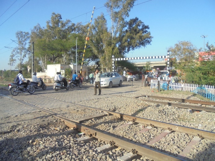 Passage à niveau sur le réseau