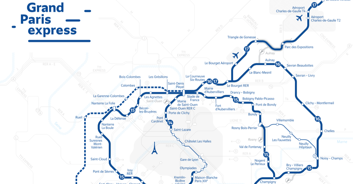 Keolis pressenti pour les lignes 16 et 17 du métro du Grand Paris