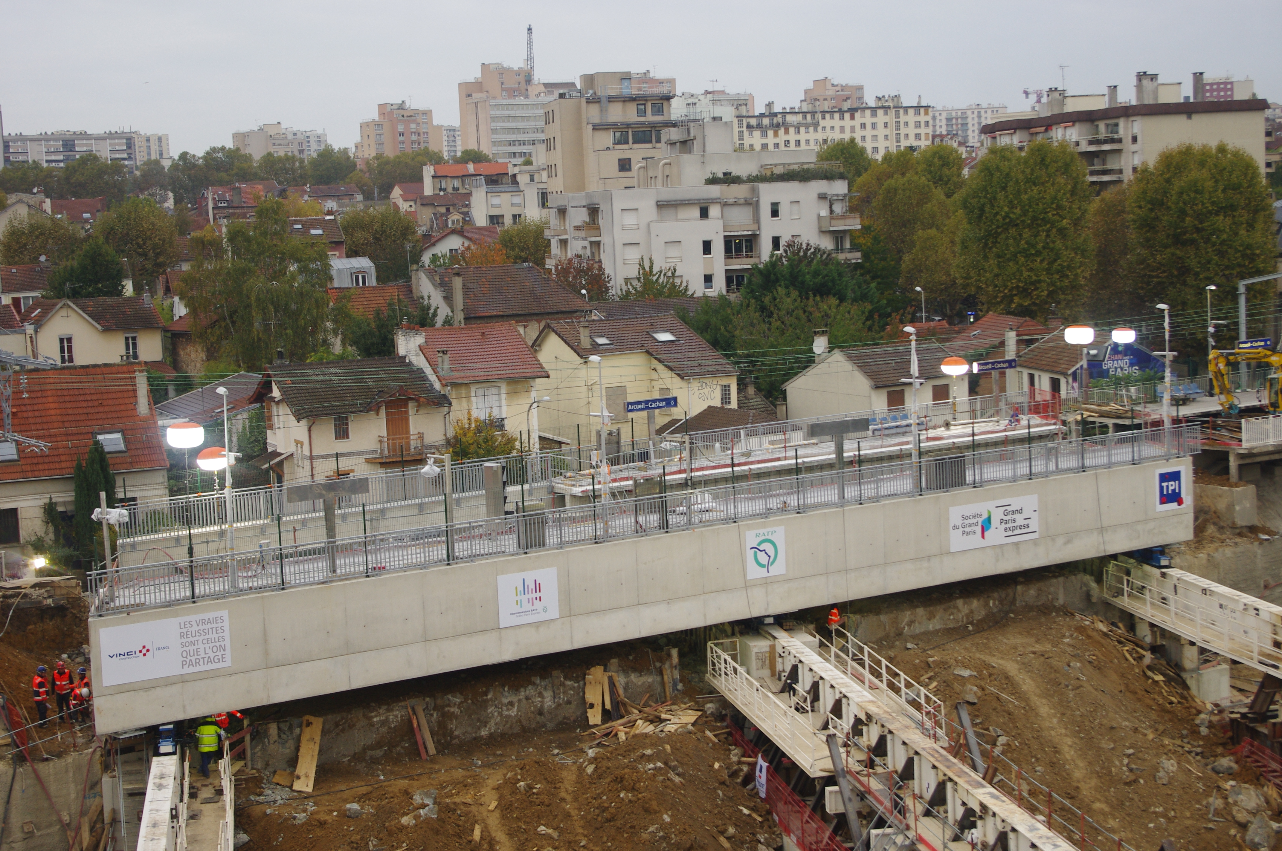 Ripage garer RER B Arcueil-Cachan