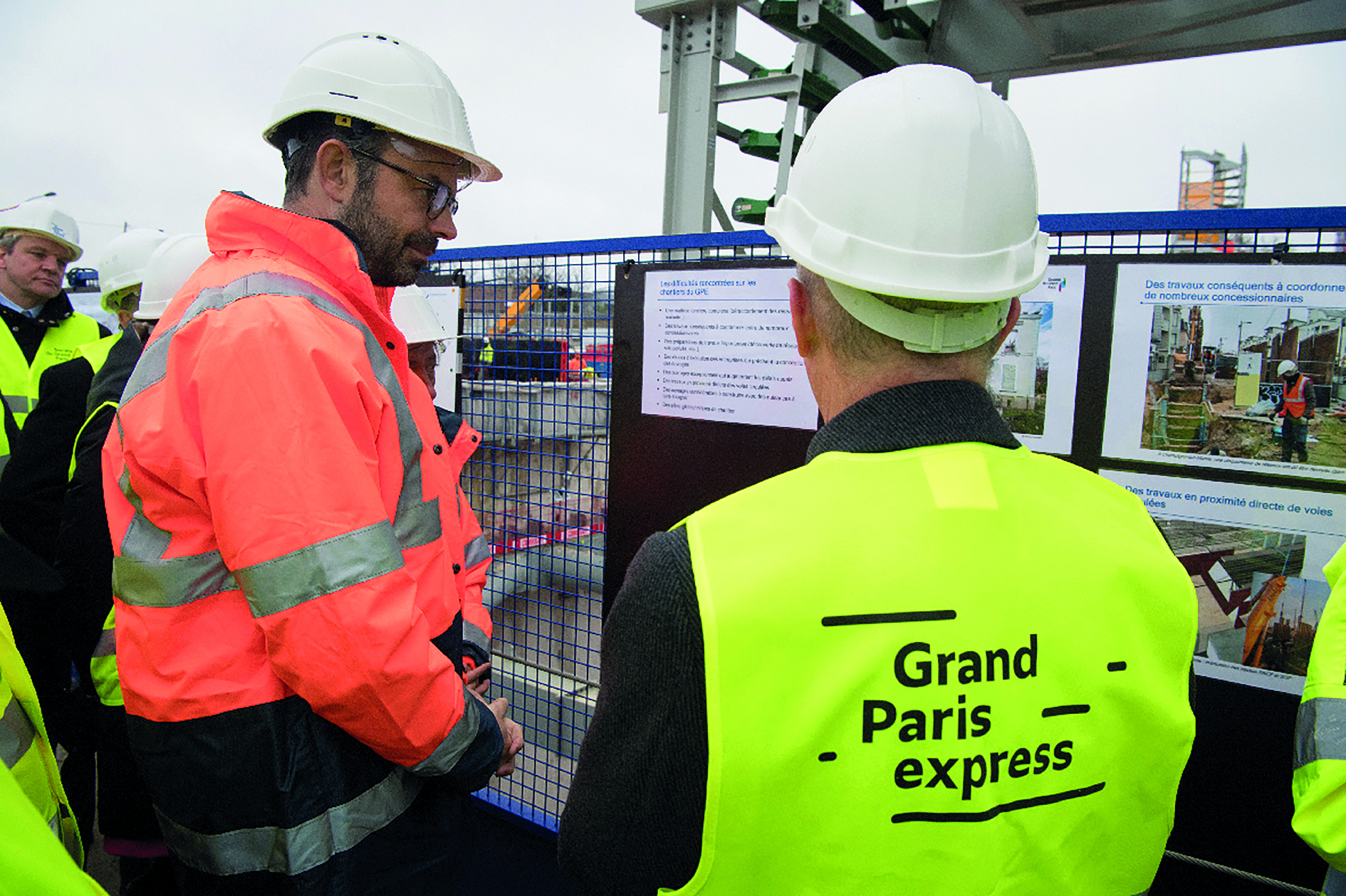 Déplacement à Champigny sur Marne - Chantier de la ligne 15 Sud, tronçon T2C le 23.01.18.