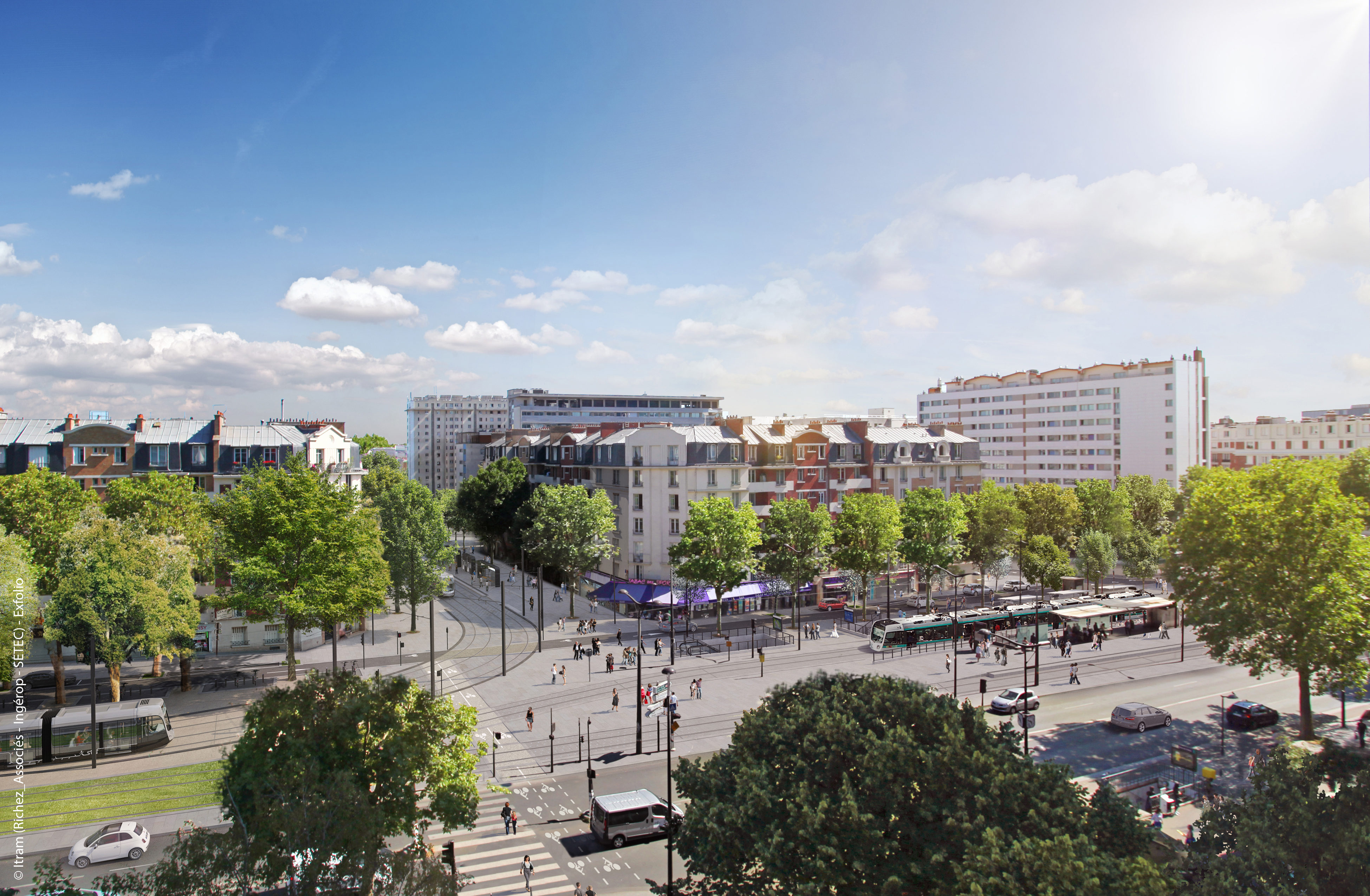 La Porte de Choisy deviendra une vaste esplanade piétonne.