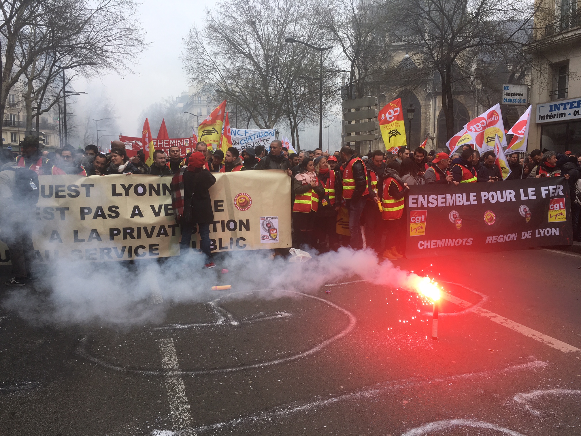 Manifestation syndicat 22 mars 2018