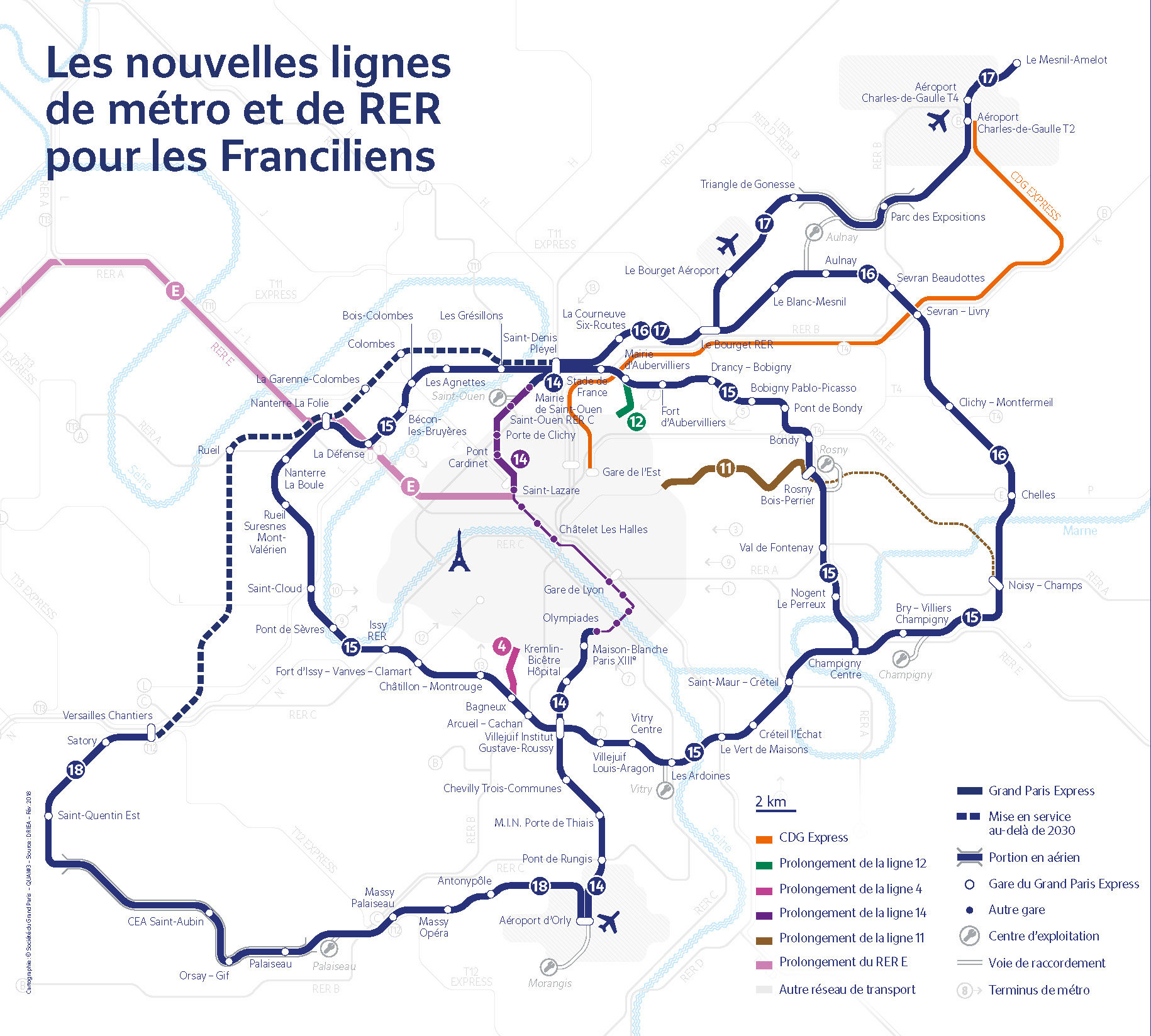 Calendrier mis a jour suite aux arbitrages gouvernementaux de fevrier 2018