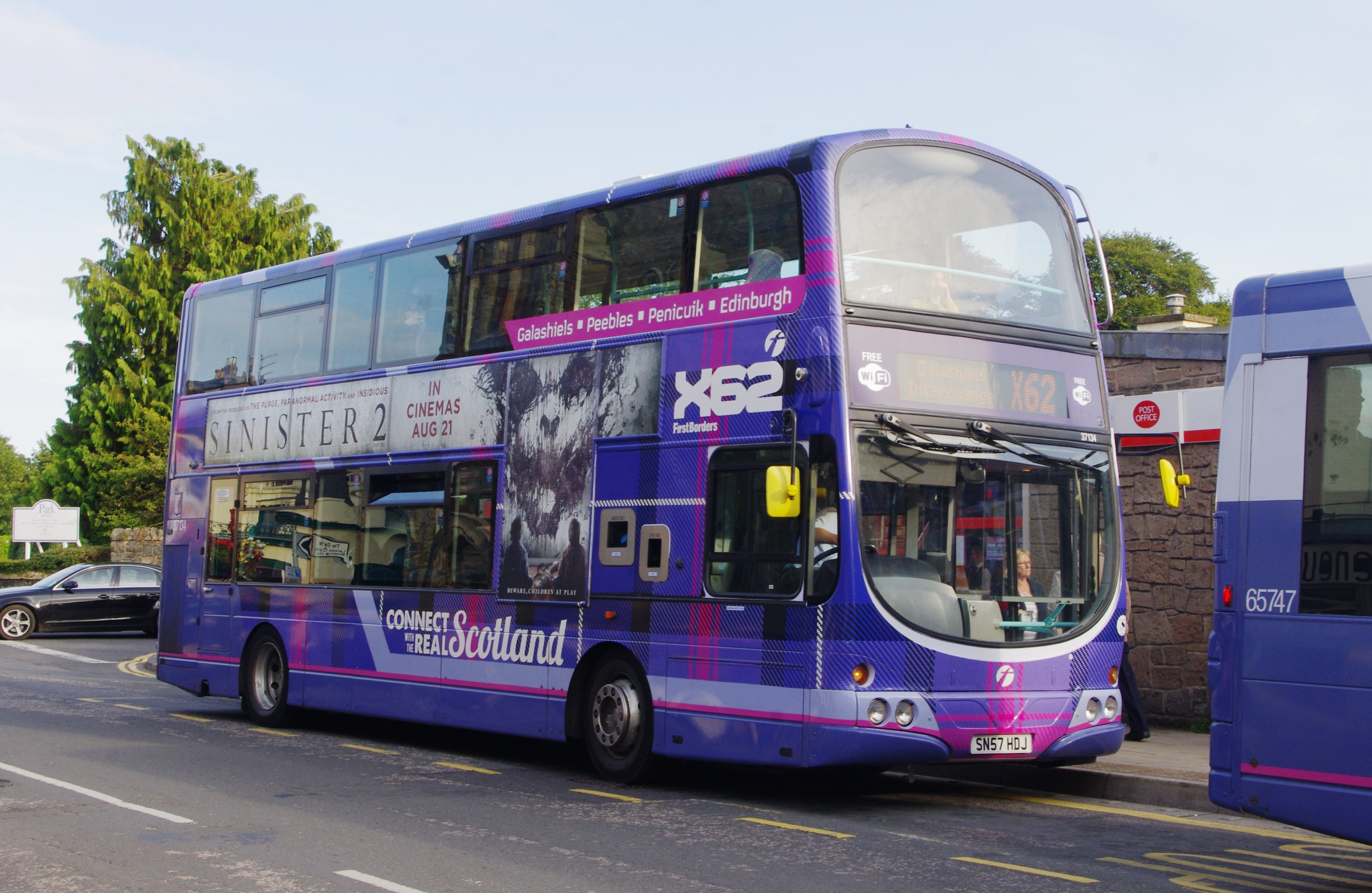 Bus FirstBorders / FirstGroup dans les Borders (sud de l'Ecosse)