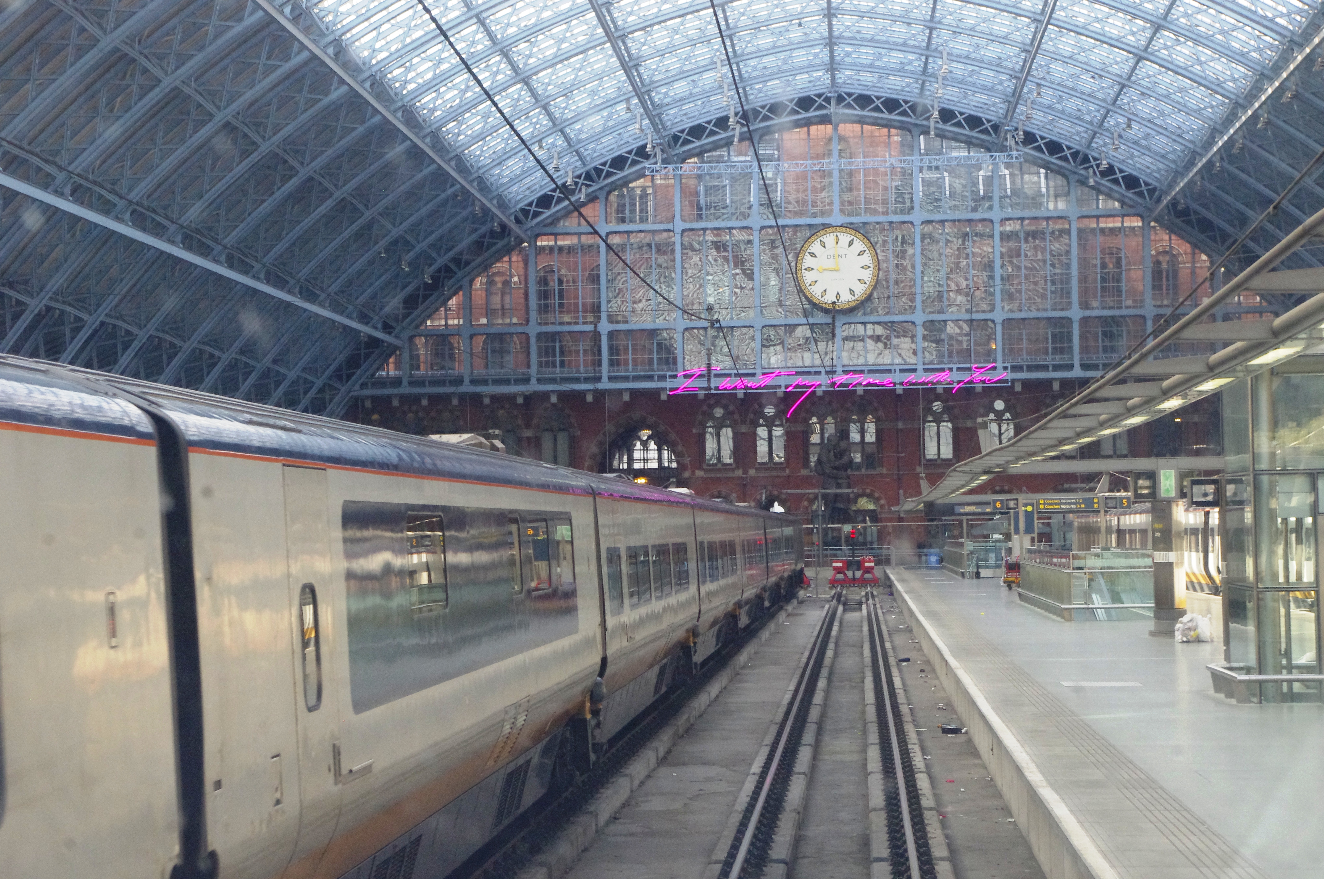 Arrivée à Londres Saint Pancras