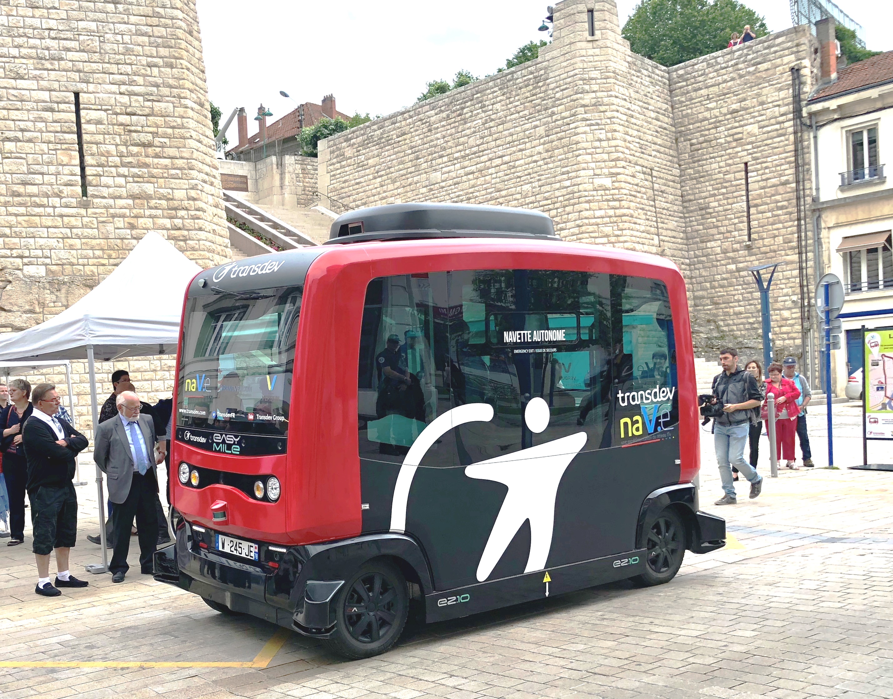 Navette autonome Transdev à Verdun