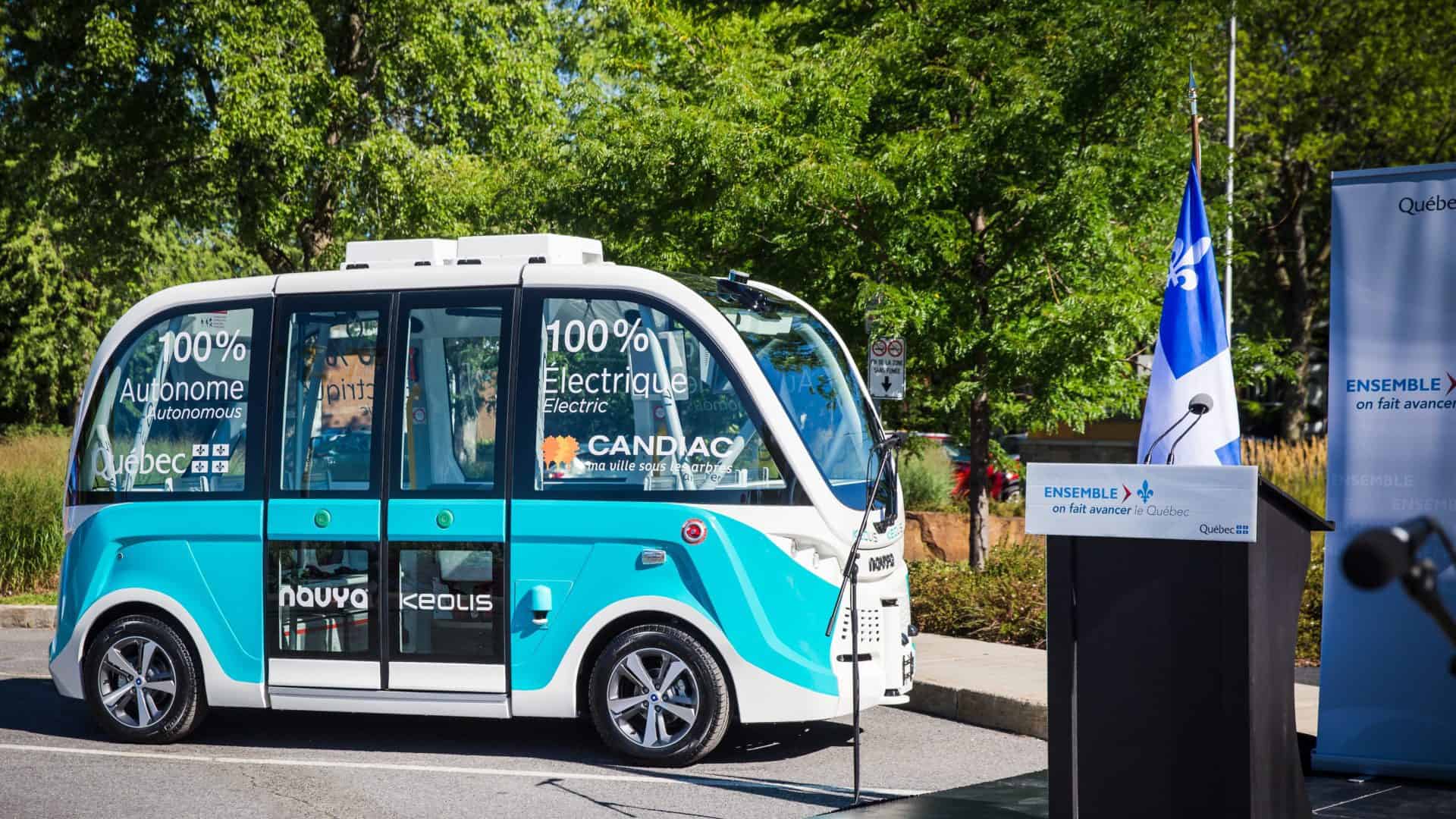 Navette Navya Candiac Québec Keolis