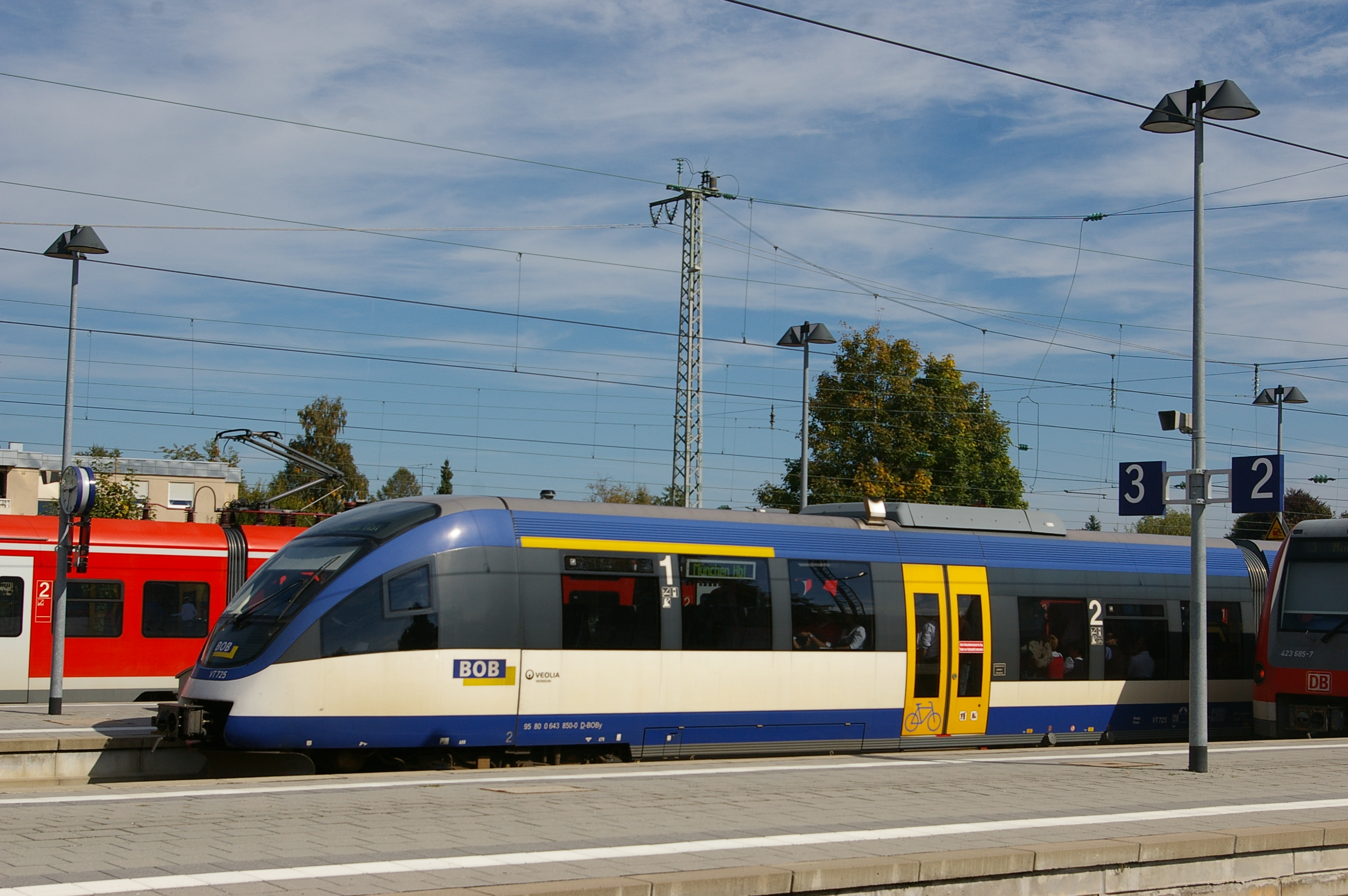Autorail Talent sur réseau BOB (Bavière), en location chez Alpha Trains