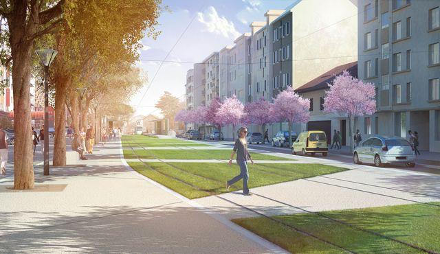 Soudure du premier rail du prolongement du tram de Genève à Annemasse