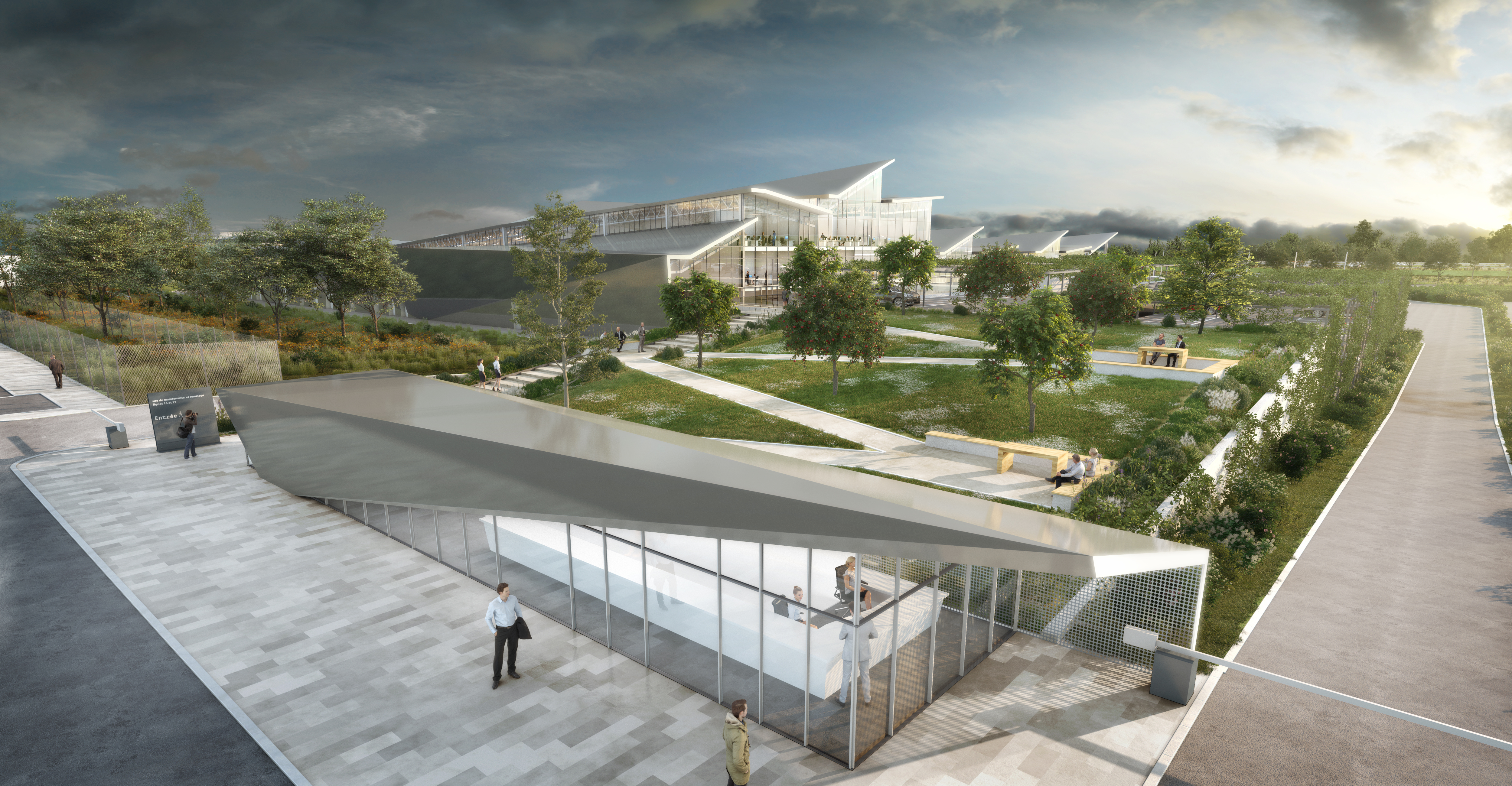 Centre d'exploitation d'Aulnay Ligne 16 et 17 Grand Paris Express. (30 octobre 2018)