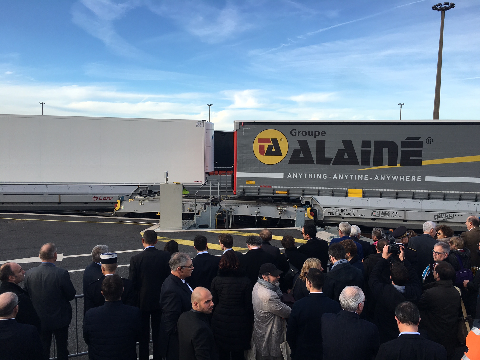 Inauguration autoroute ferroviaire Calais - Orbassano VIIA