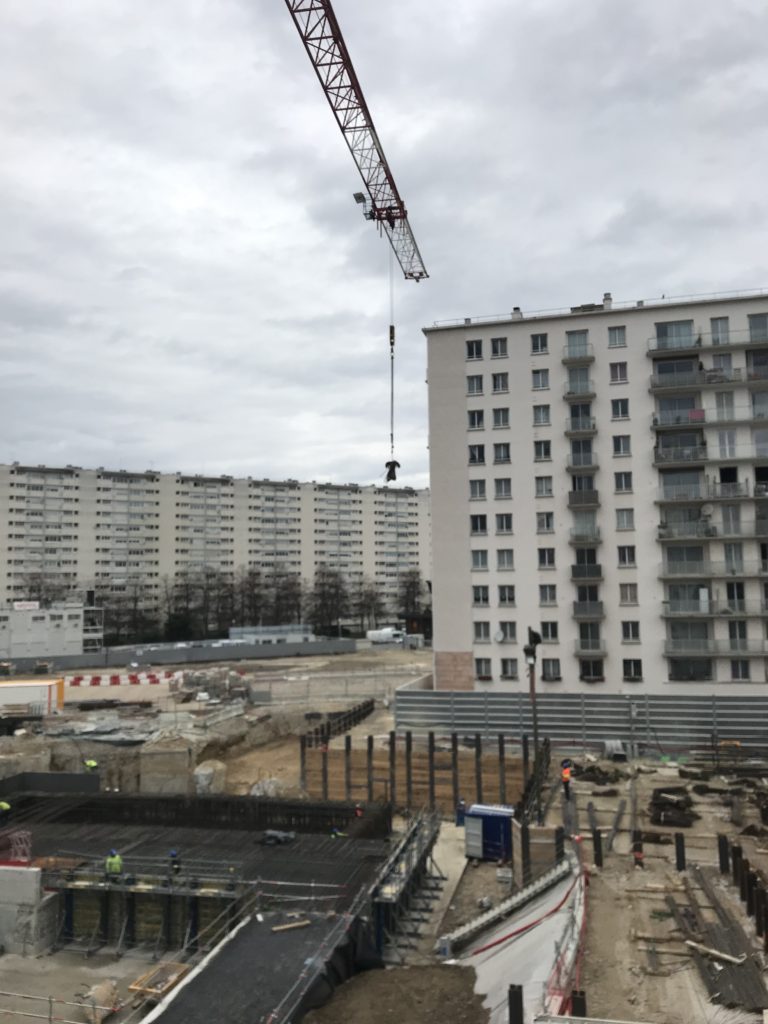 chanatier de la gare de Bagneux grand paris express