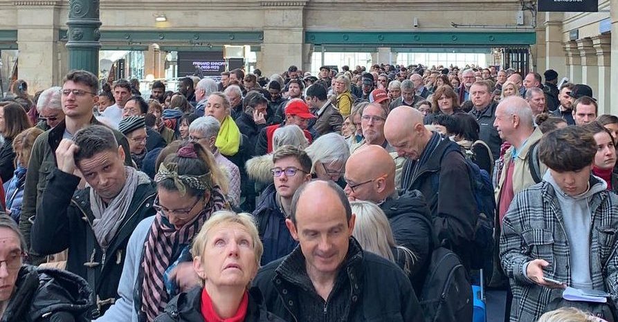 Grève du zèle Eurostar, mars 2019.