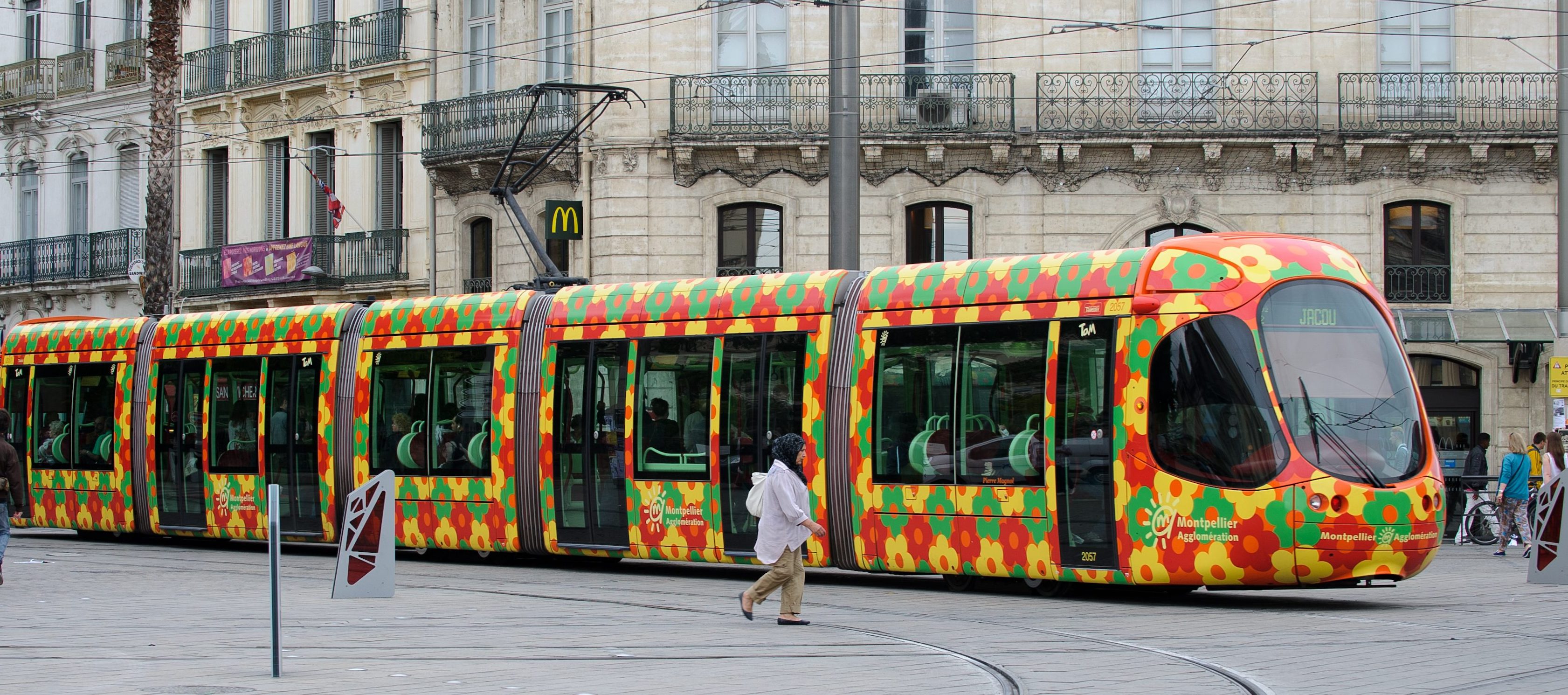 © Arnaud Bouissou/MEDDE-MLETR
A Montpellier, apres la ligne 1 en 2000, puis la ligne 2 en 2006, les lignes 3 et 4 seront ont ete mises en service le 7 avril 2012.